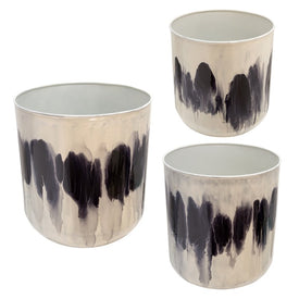 Metal Planters Set of 3 - White