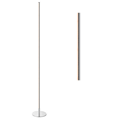 Iris LED Floor Lamp - Chrome