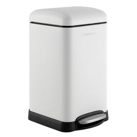 Betty Retro Mini 3.2-Gallon Step-Open Trash Can - White