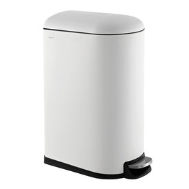 Roland Mini 2.6-Gallon Step-Open Trash Can - White