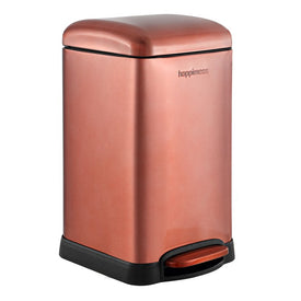 Betty Retro Mini 3.2-Gallon Step-Open Trash Can - Rose Gold