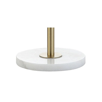 June Adjustable Height Floor Lamp - Brass Gold and White