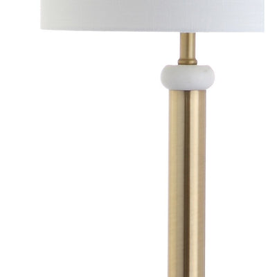 Gregory Floor Lamp - Brass Gold and White