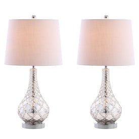 Darren LED Table Lamps Set of 2 - Mercury Silver