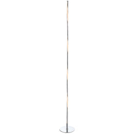 Pilar LED Floor Lamp - Chrome