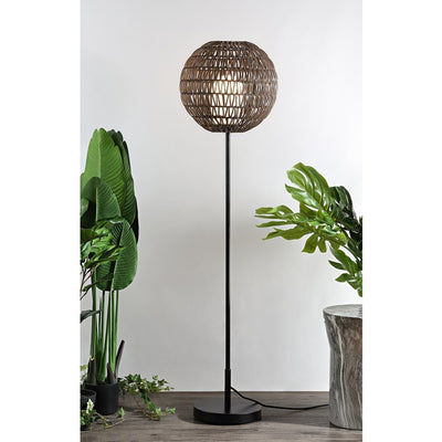 Bea Outdoor Floor Lamp - Coffee and Black