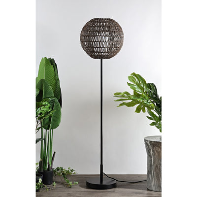 Bea Outdoor Floor Lamp - Coffee and Black