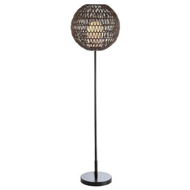 Bea Outdoor Floor Lamp - Coffee and Black