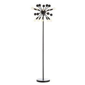 Orbit Ten-Light Floor Lamp - Black