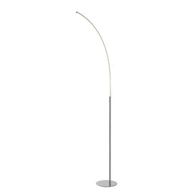 Curva LED Floor Lamp - Chrome