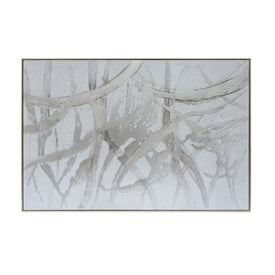 62" x 42" Oil Painting - Silver