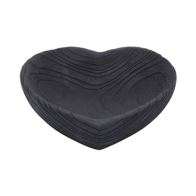 9"/10" Wood Heart Bowls Set of 2 - Black