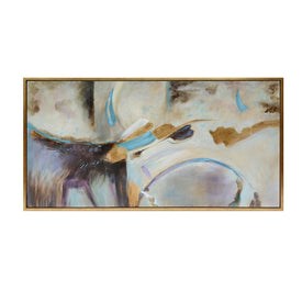 62" x 32" Abstract Oil Painting - Multi