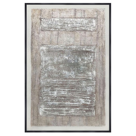 40" x 60" Abstract Handpainted Canvas Wall Art - Beige