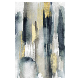 24" x 36" Abstract Printed Canvas Wall Art - Multi/Gray