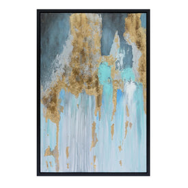 38" x 26" Abstract Oil Painting - Multi