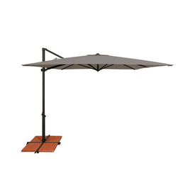 Skye 8.6' Square Cantilever Umbrella with Cross Bar Stand
