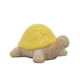 Ceramic Tortoise Figurine - Yellow