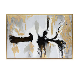 61" x 51" Abstract Oil Painting - Multi