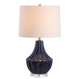 Tate Ceramic Table Lamp - Navy