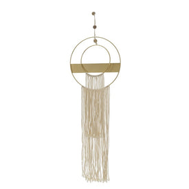 41" Metal Dreamcatcher with Tassels - Natural
