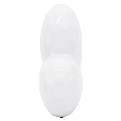 8" Ceramic Heart - White