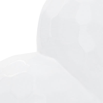 8" Ceramic Heart - White