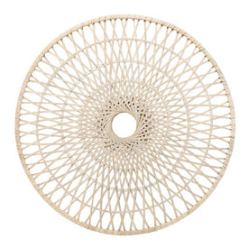 36" Round Wicker Wall Decor - Natural