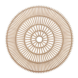 36" Round Wicker Wall Decor - Natural