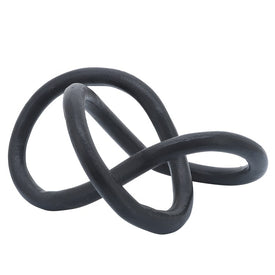 9" Metal Knot - Black