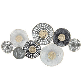 36" Metal Eight Disc Pads Wall Decor - Multi