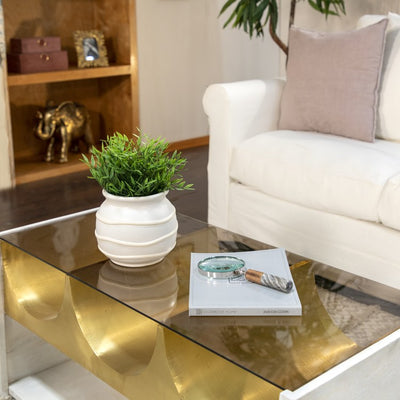 4" Magnifying Glass with Wood/Polyresin Handle - Two-Tone