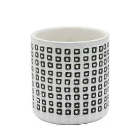 4" Ceramic Dotted Pen Holder - Black