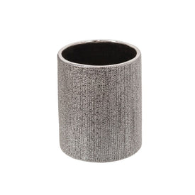 5" Beaded Pencil Holder - Silver