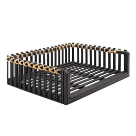 12" x 9" Woven Document Tray - Black