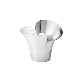 Bloom Botanica 190mm Medium Mirror-Polished Stainless Steel Flower Pot