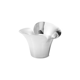 Bloom Botanica 222mm Large Mirror-Polished Stainless Steel Flower Pot