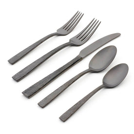 Elmcrest Midnight Twenty-Piece Flatware Set, Service for 4
