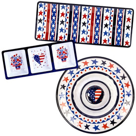 Stars & Stripes Three-Piece Hostess Set