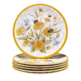 Bee Sweet 9" Salad Plates Set of 6