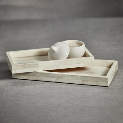 Mahar Rectangular Bone Inlay Tray
