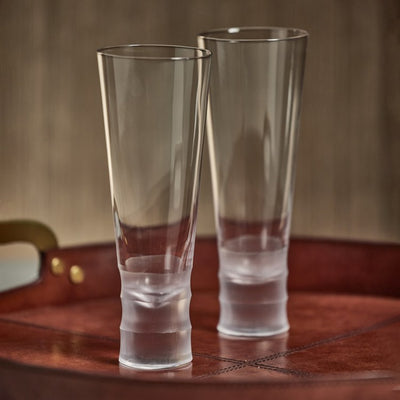 Terrell Bamboo Beer/All-Purpose Glasses Set of 4