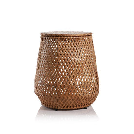 Larissa Handcrafted Rattan Stool and Storage