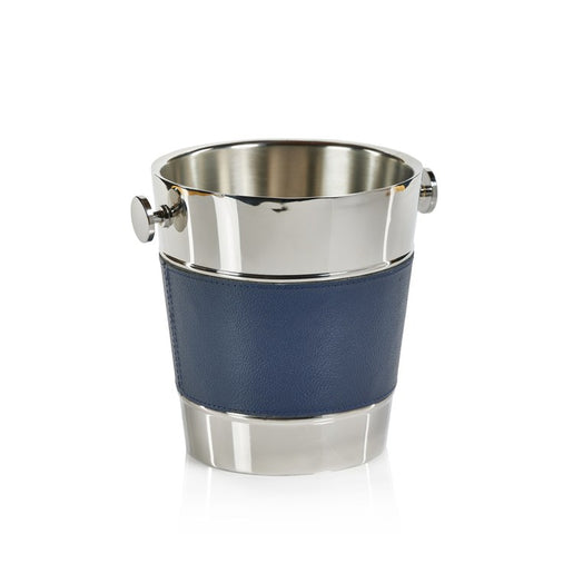 Lucena Double Nickel & Leather Wall Wine Cooler