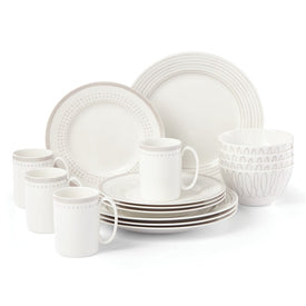 Charlotte Street East Gray Sixteen-Piece Dinnerware Set