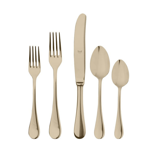 Brescia Champagne Five-Piece Flatware Place Setting