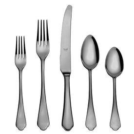Dolce Vita Mirror Oro Nero Five-Piece Flatware Place Setting