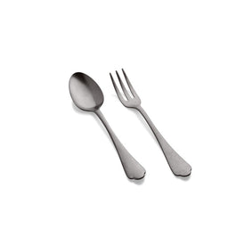 Dolce Vita Pewter Oro Nero Two-Piece Serving Set