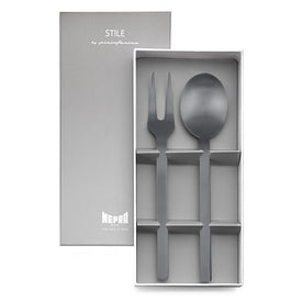 Stile Ice Oro Nero Two-Piece Serving Set in Gift Box