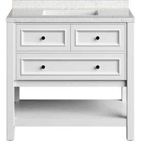 Tremont 36" Single Bathroom Vanity Cabinet with Top and Sink - White